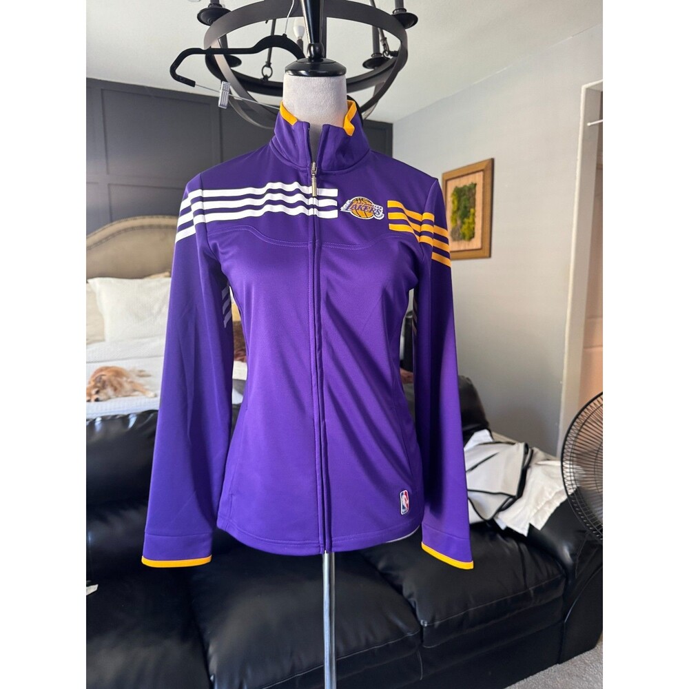 Women’s Adidas Los Angeles Lakers court warm-up jackets S  Pre owned Great Cond